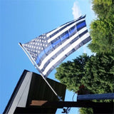 3x5 USA Police Flag Thin Blue Line Printed Stripe with Brass Grommets