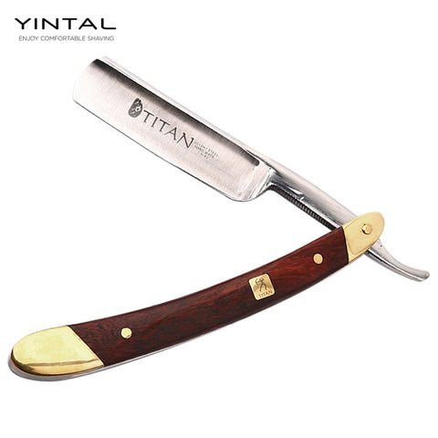 Titan VG-10HZ Straight Razor Red Paulownia Wood Handle