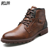 Classic Men's Ankle Boots Outdoor Waterproof