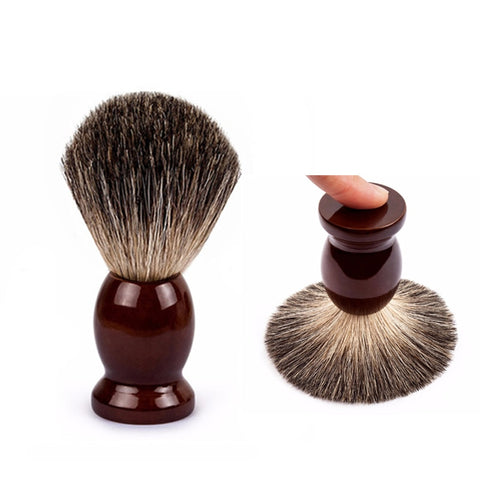 Pure Badger Hair Shave Brush Wood