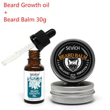 Sevich 2pcs/ set Beard Growth Oil and Organic Smooth Balm