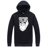 Men's Winter Hoody Bearded For Her Pleasure Print Sweatshirt