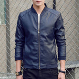 Men's  Faux Leather Slim Fit Jacket