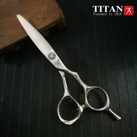 Titan high quality beard ball screw hand made sharp VG10 steel hair cutting scissors free shipping