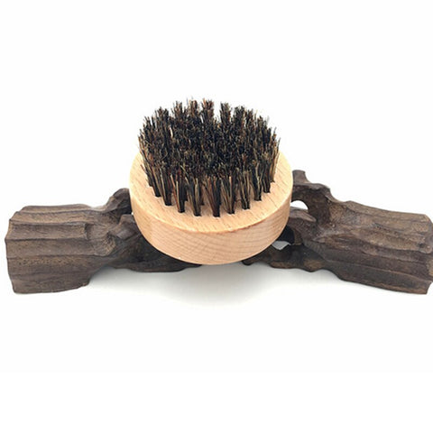 Boars Hair Beard Brush Round