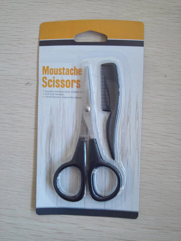 Moustache Grooming Kit Moustache scissors + Mustache Brush