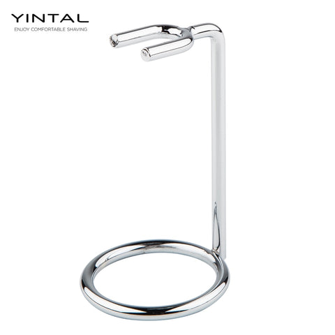 Brush Stand Chromed Silver