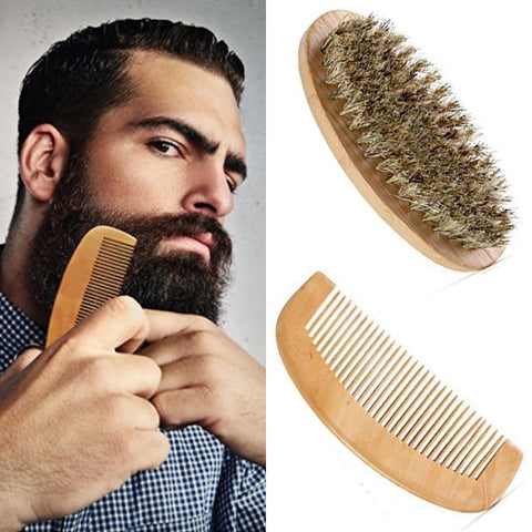 2Pcs Mens Beard Care Set