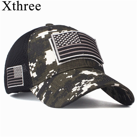 USA Flag Camo Baseball Cap Snapback Hat Army American Flag Baseball Cap Trucker